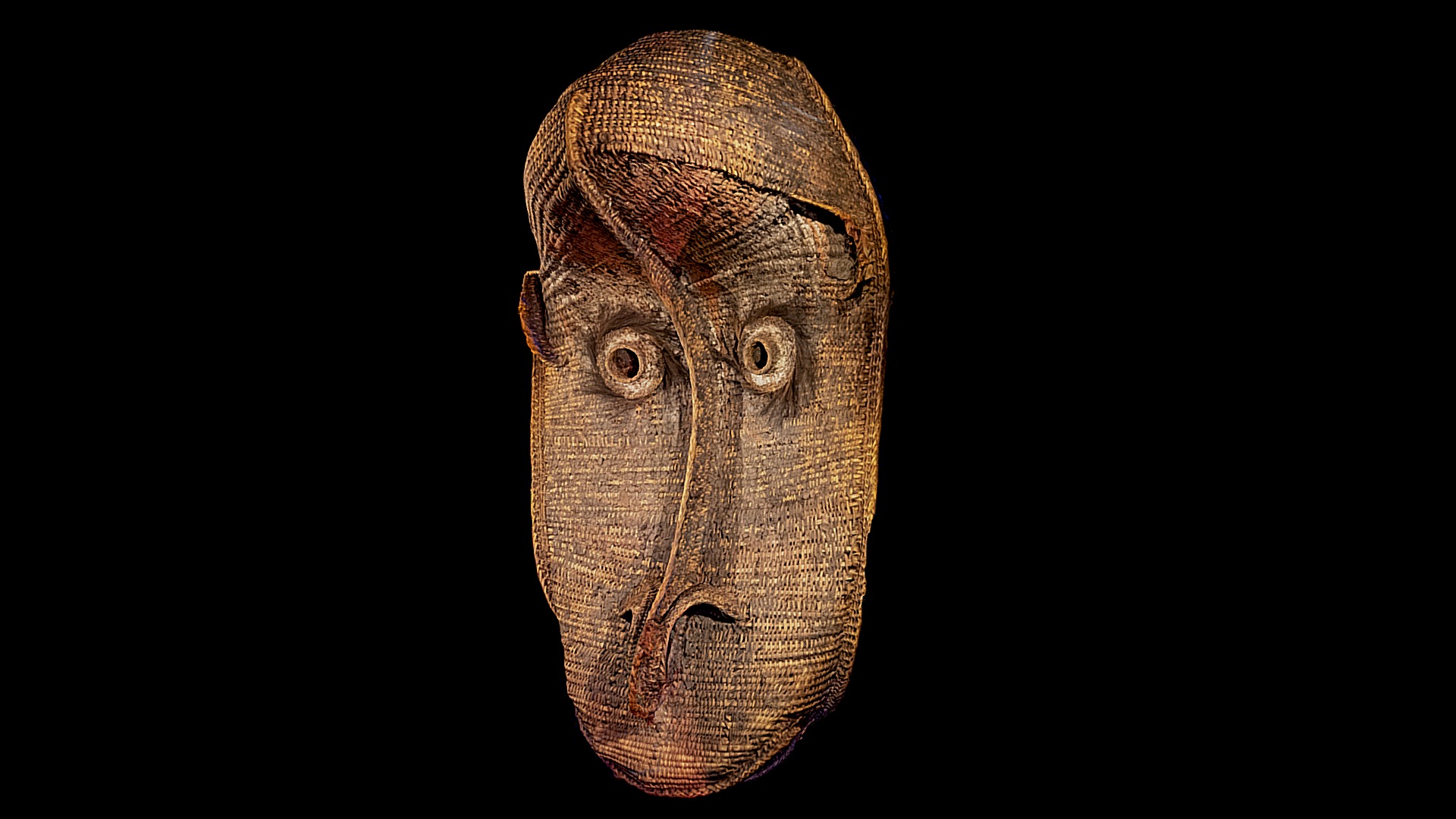 3D model Mask of the house Tambaran (Papua New Guinea) - This is a 3D model of the Mask of the house Tambaran (Papua New Guinea). The 3D model is about a mask with a face.