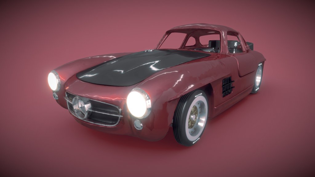 Mercedes SLS 300 drag racer