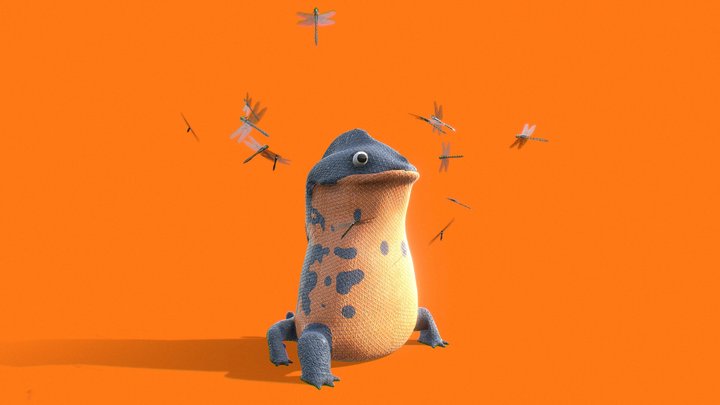 Frog Monster (.Blend) 3D Model