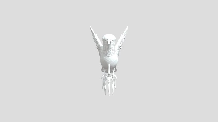 A relief of a hummingbird