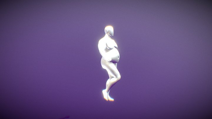 Fat guy (Feminine Walking) 3D Model