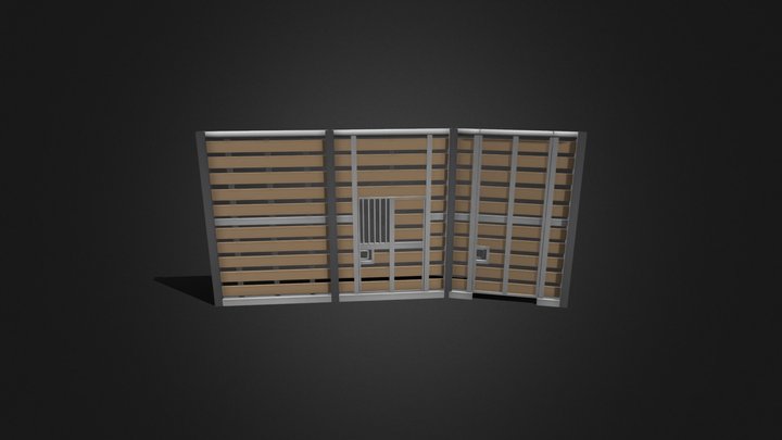 Giraffe Indoor Fence 3D Model
