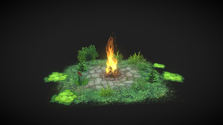 Fire Place 3D Model