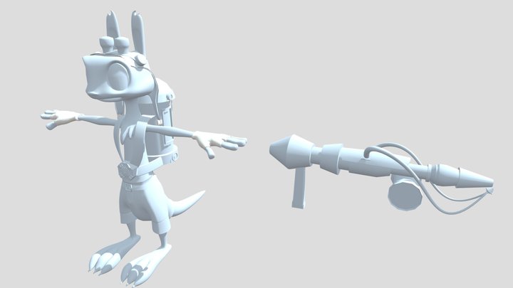 Daxter - Now with weapons! 3D Model