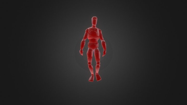 664230023_human_model_strut_walking_ 3D Model