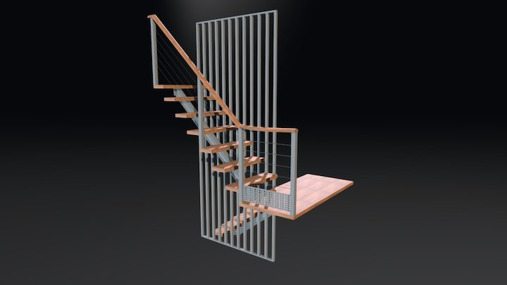 Escalier moderne by RC 3D Model