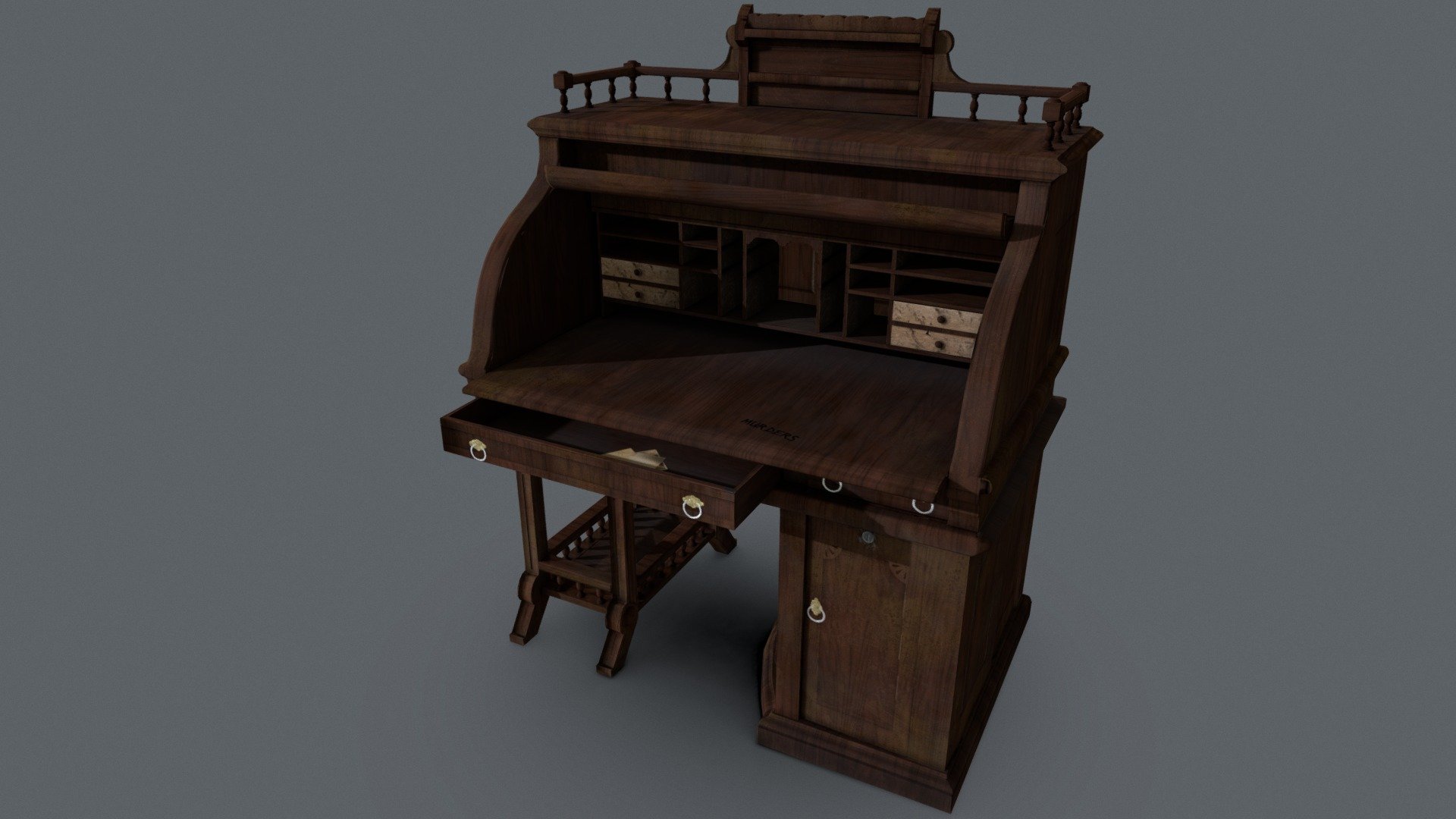 Wooton Rotary Desk Download Free 3D model by AsiaEmory [0e2fdf1