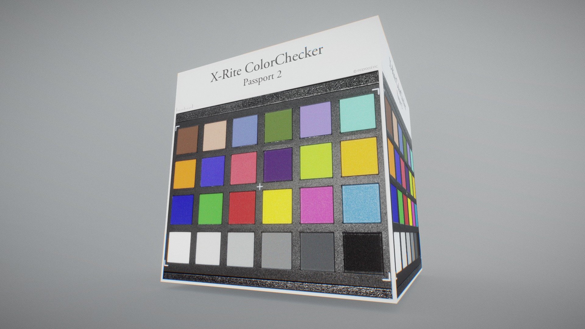 X-Rite ColorChecker (Passport 2) - Download Free 3D model by inciprocal  (@inciprocal.com) [0e301a4]