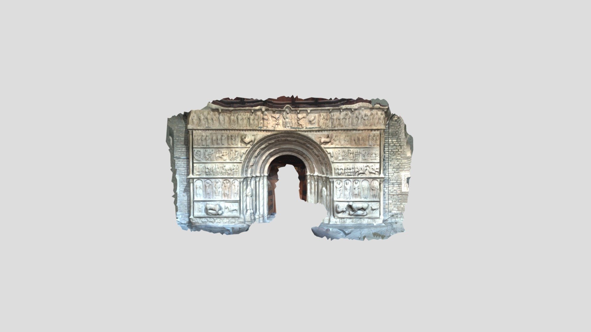 Portalada del Monestir de Ripoll.