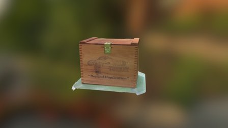 Vintage Wooden Wild Turkey Crate 3D Model