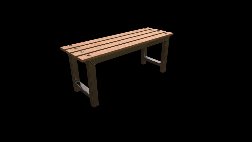 Locker Room Bench Free Model