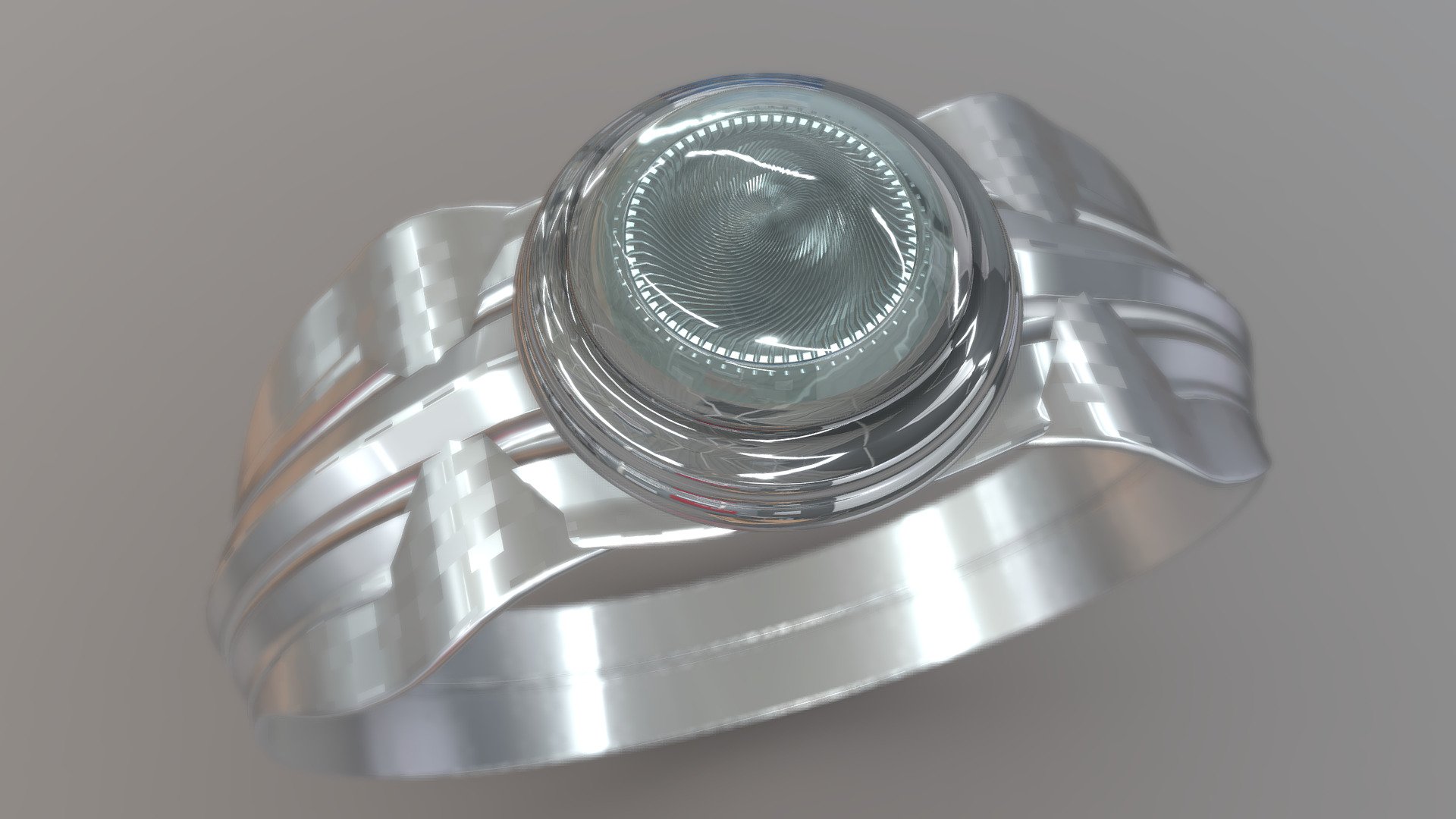 A Modern Silver Ring