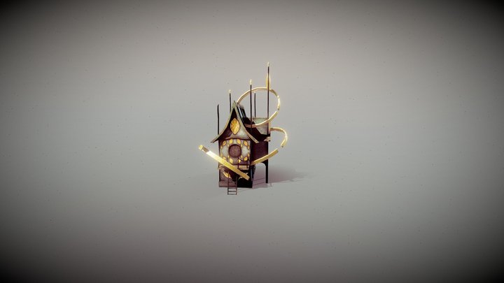 Angel House 3D Model