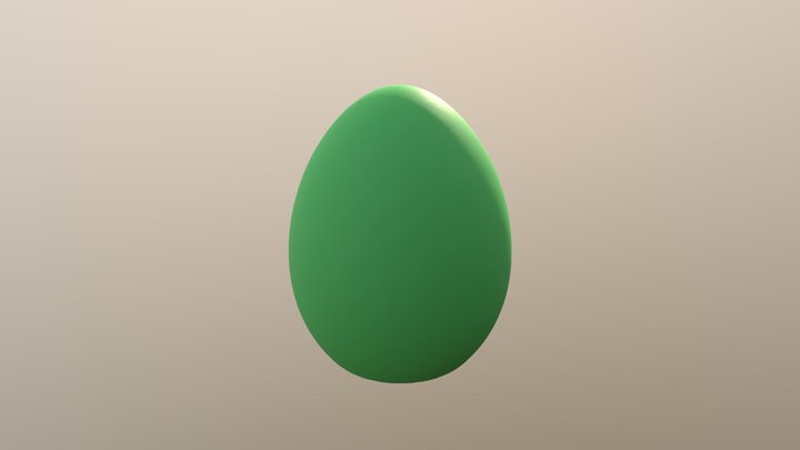 Matcha Egg 3D Model
