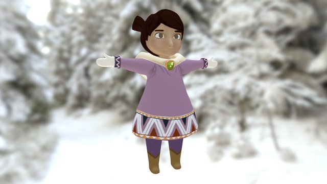 Little Inuit - Winter's Bite 3D Model