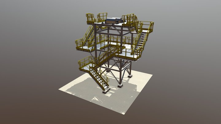 Metallic Structure (Tower) 3D Model