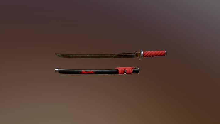 Wakizashi 3D Model