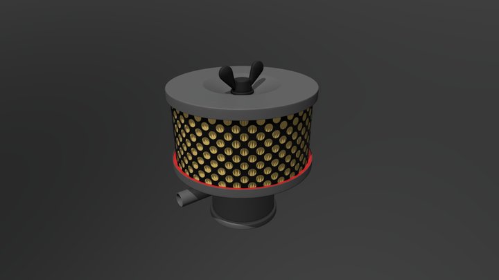 Air cleaner for solex 32 carburetor sedan 1600cc 3D Model