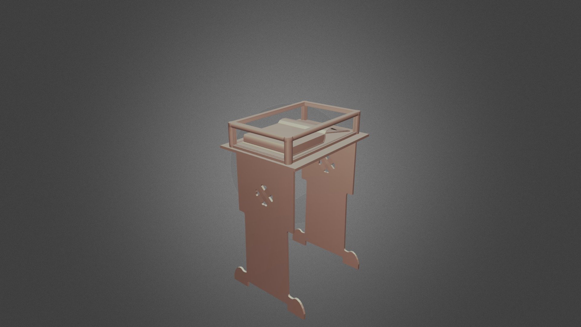 Book Stand 3D model by sharonrwilson [0e385e4] Sketchfab