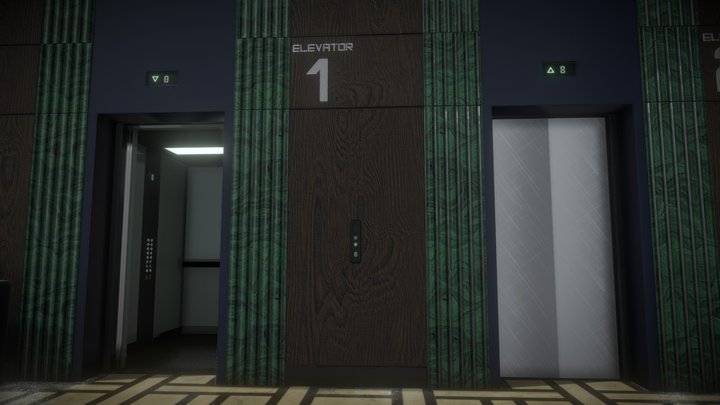 Elevator Lobby 3D Model