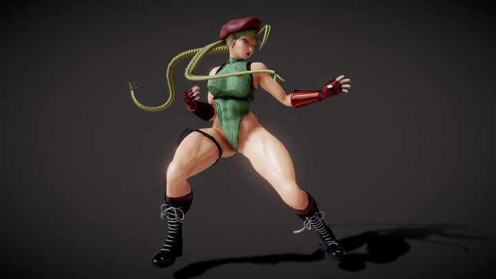 cammy - street fighter fanart - figure printable 3D Print Model