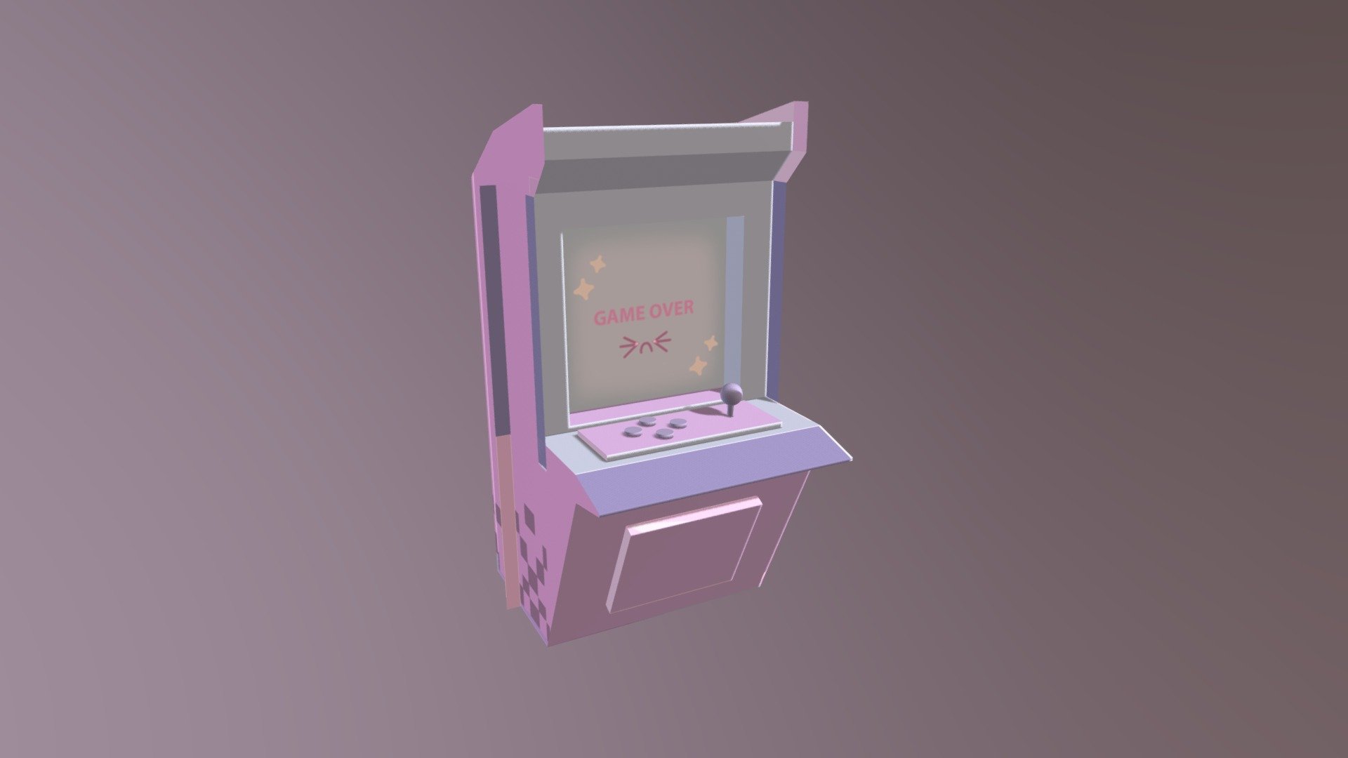 Arcade Machine ~ Schoolproject - 3D model by Mirthe_x [0e397f8] - Sketchfab