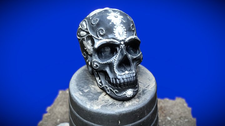 Glitter Skull #ScanADay 3D Model