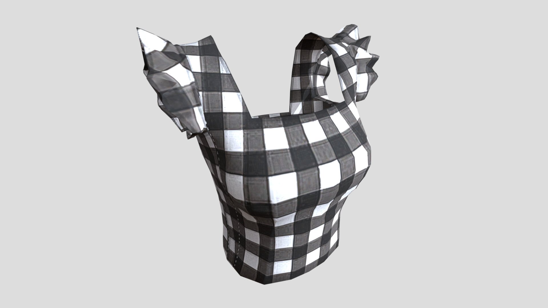 Checkered Blouse - 3D model by tommy_toko_cloud [0e3c0b6] - Sketchfab
