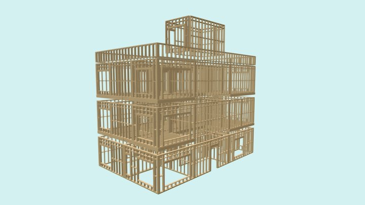 Grande National 3 Floor Building 3D Model