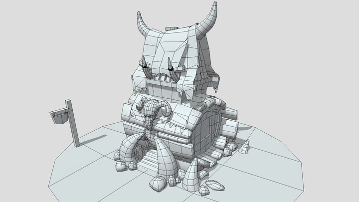 goblinsHouse_wireframe 3D Model