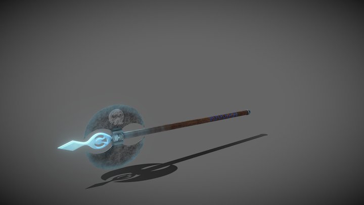 Legendary Battle Axe 3D Model