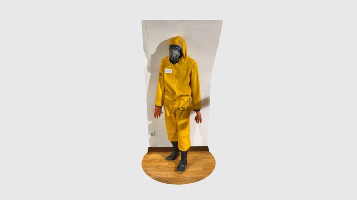 Historic hazmat suit worn by firefighters (at O… 3D Model