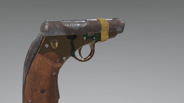 Bazata_Jaret_GunTexture_GTE_1604 3D Model
