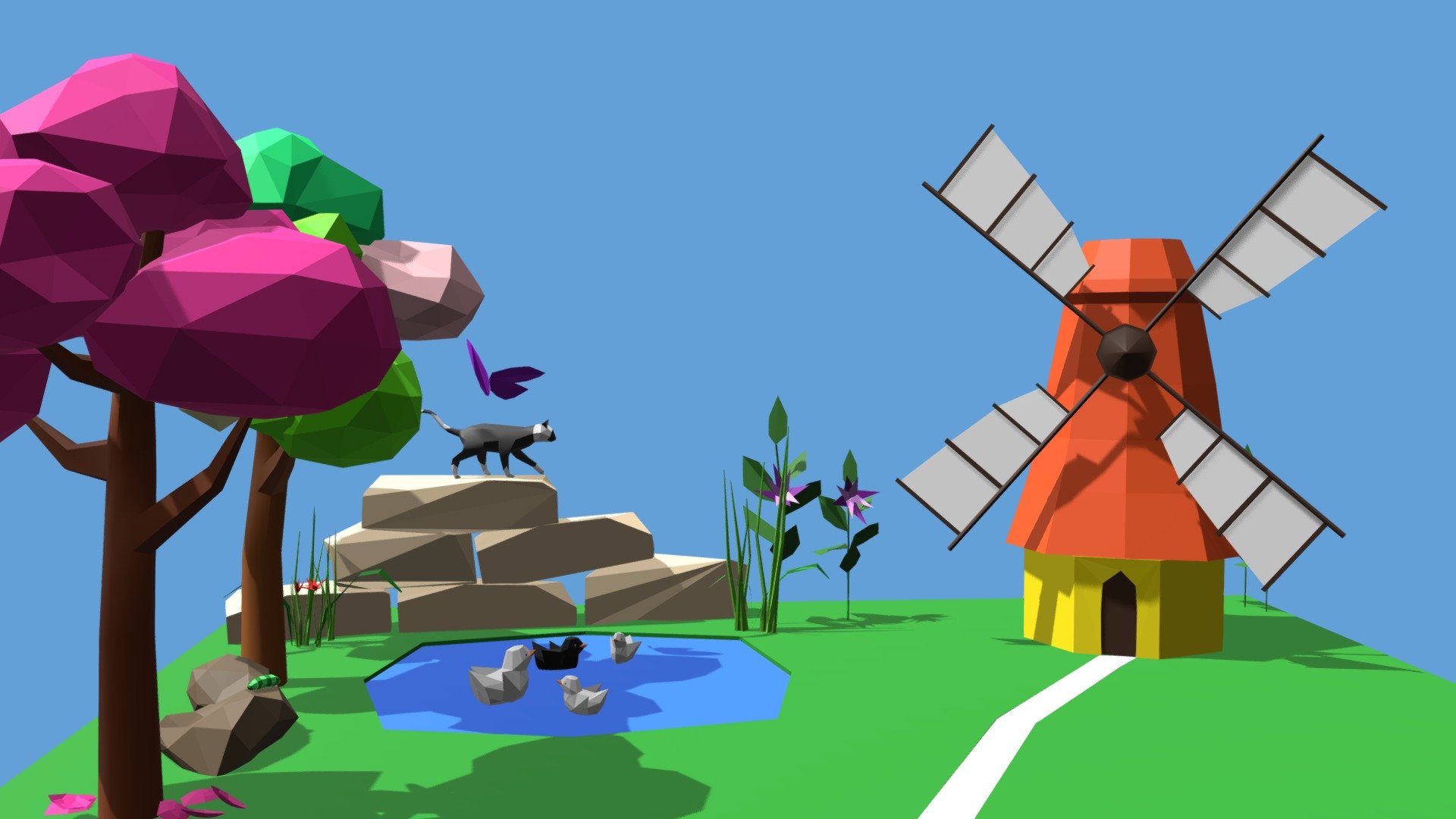 Paesaggio low poly