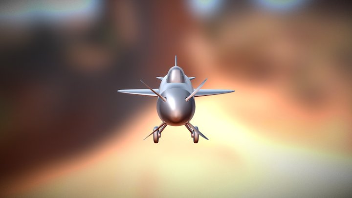 Simple Propeller Plane 3D Model