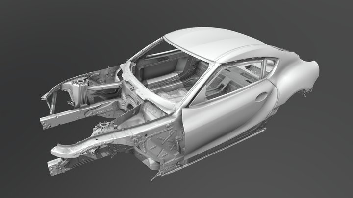 Toyota Supra MK5 A90 body / chassis 3D scan 3D Model