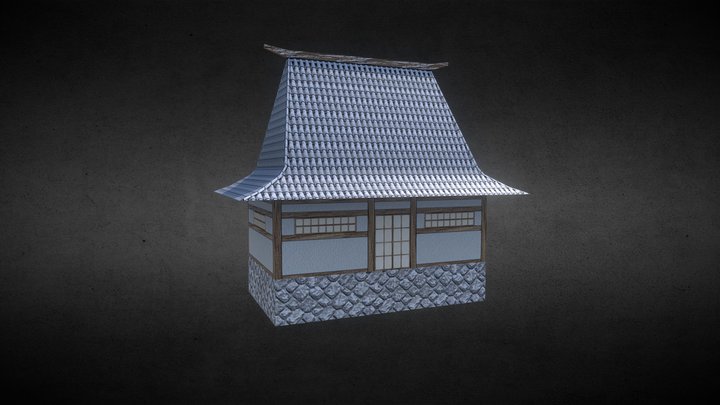 Mesh Oriental House 2 3D Model