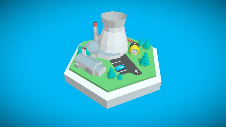 Power plant, level two 3D Model