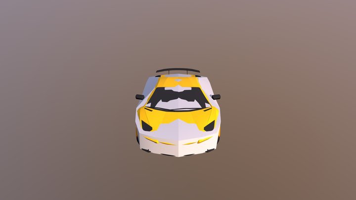 Lamborginhi Aventador OBJ 3D Model