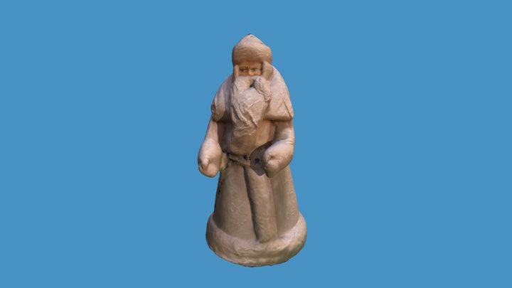 Toy of Soviet Santa Claus 3D Model