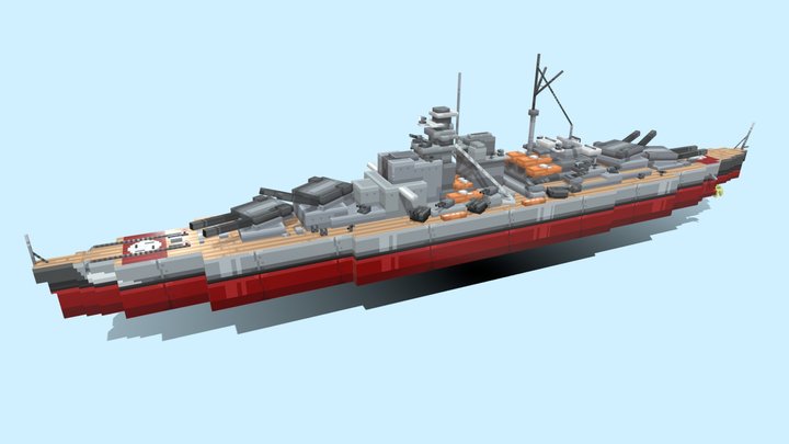 KMS Bismarck 3D Model