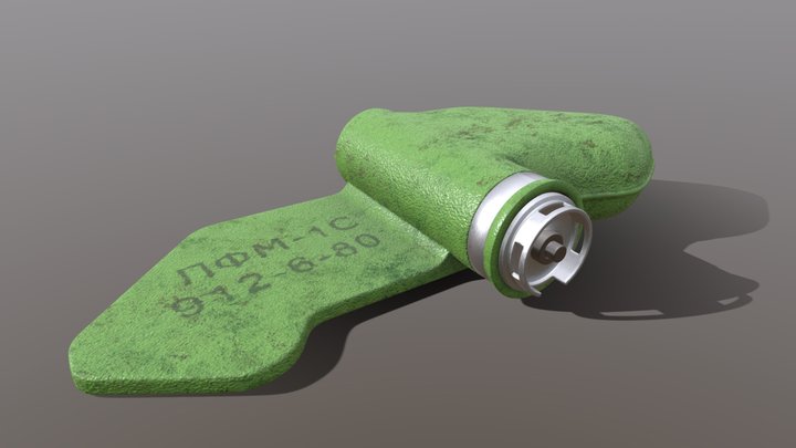 PFM-1 Russian Scatterable Anti Personnel Mine 3D Model
