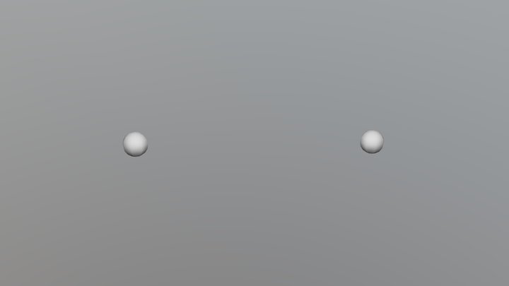 Single Pearl Earrings 3D Model