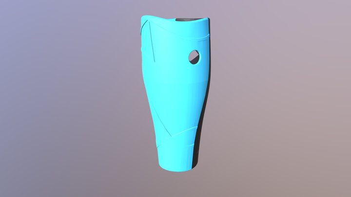 Leg Prosthetic Cover 3D Model