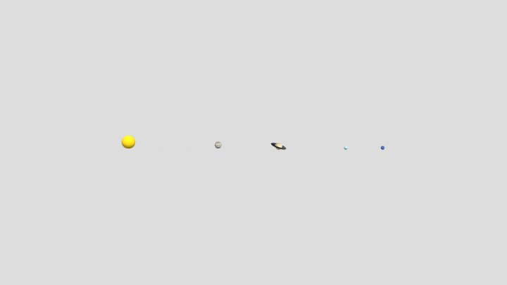 solar system 3D Model
