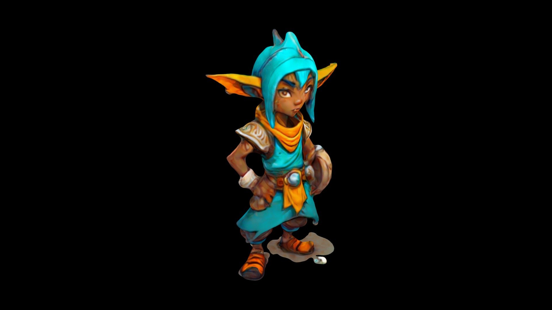 a cartoon illustration of a blue skinned humanoi - Download Free 3D ...