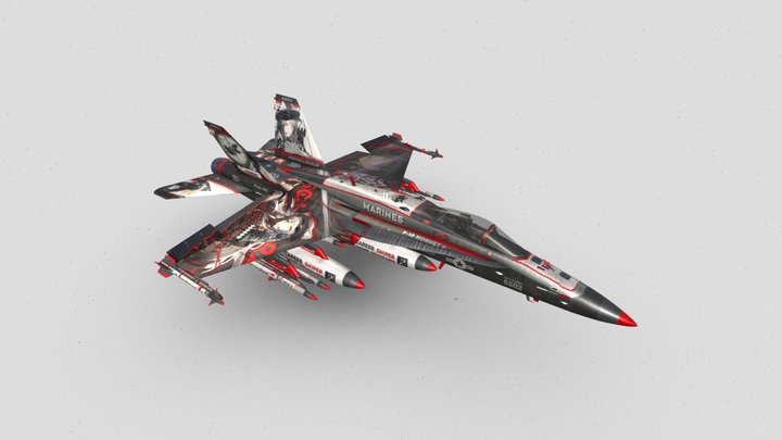FA-18C + Schwarz 3D Model