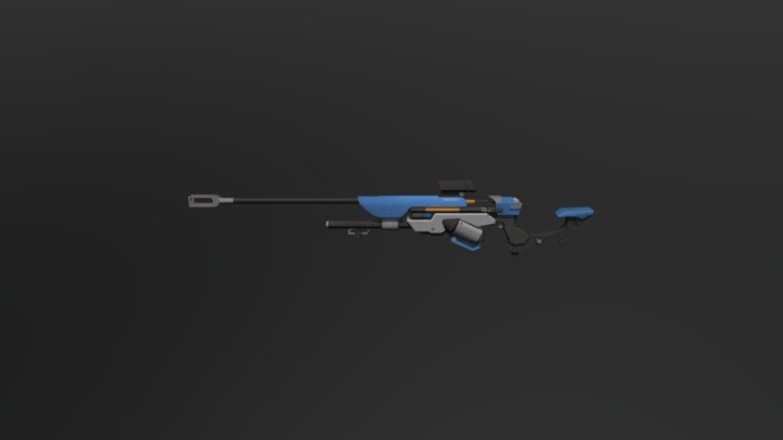Ana's Biotic Rifle - WIP Texture - Standard Skin 3D Model