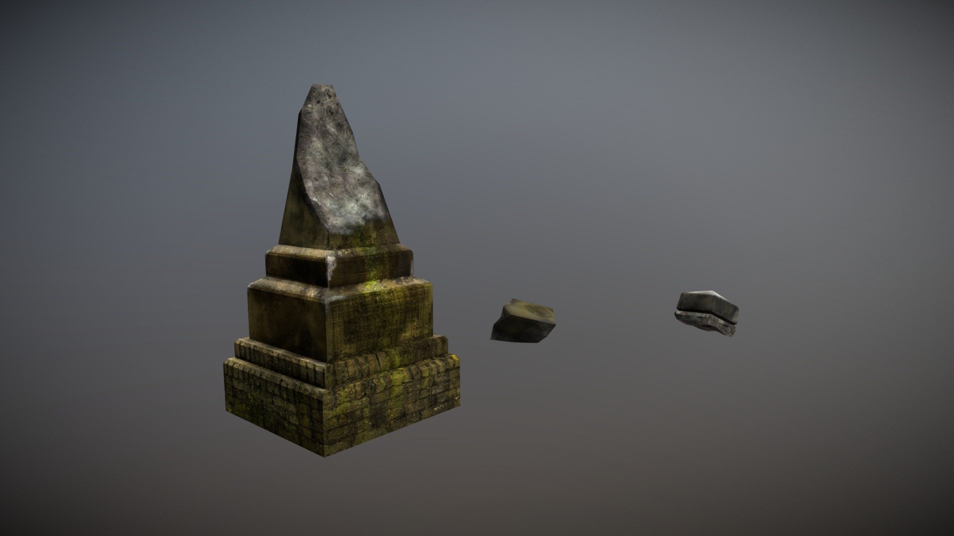 Destroyed Obelisk LOD1 - 3D model by wom (@wim_2002) [0e4b37b] - Sketchfab