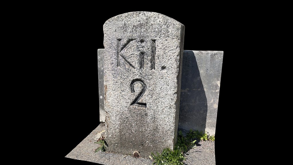 Milestone Gotthardpass Km 2 von Altdorf